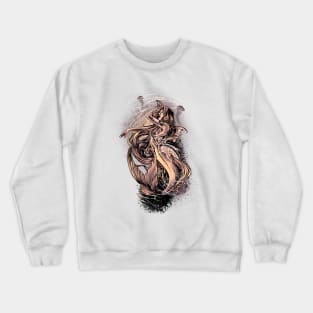 A swimming mermaid Crewneck Sweatshirt